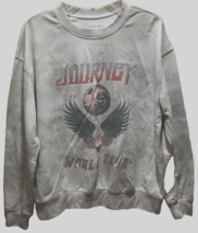 Journey World Tour Gray 2021 Nomola Tie Dye Rock Music Women Sweatshirt L - $11.29