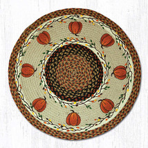 Earth Rugs RP-222 Harvest Pumpkin Round Patch 27&quot; x 27&quot; - £39.56 GBP