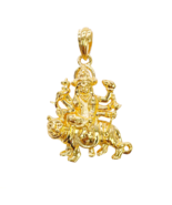 22ct Yellow Gold High Polished Goddess Durga Pendant 30mm Length - €913,73 EUR
