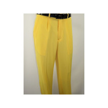 Mens INSERCH 2pc Walking Leisure Suit Shirt Pants Set Short Sleeves 9356 Banana image 2