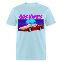 80s Vibes F40 Custom Men&#39;s Graphic Tee; Exotics, Racing - £15.45 GBP