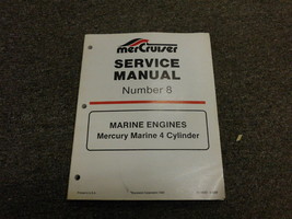 1993 Mercruiser #8 #8 Marine Moteurs Mercury Marine 4 Cylindre Service Manuel X - £78.44 GBP