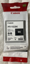 Canon PFI-102BK Black Ink Tank 130mL Image Prograf Cartridge 0895B001 Retail PK - £21.66 GBP