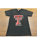 Texas Tech Red Raiders Men’s Black V-Neck T-Shirt - American Apparel - M... - $8.99