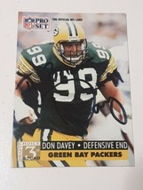 Don Davey Green Bay Packers 1991 Pro Set Autograph Card #796 Read Description - $4.94
