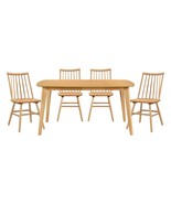Oak Dining Set: 5pc Table &amp; Chairs, Windsor Style - $1,205.71 CAD