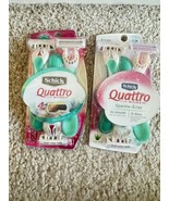 2 X (3 RAZORS PACK) SCHICK QUATTRO SILK SPARKLE RAZORS 4 Blades - €13,96 EUR