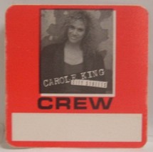 CAROLE KING - VINTAGE ORIGINAL TOUR CLOTH BACKSTAGE PASS - $13.70 CAD