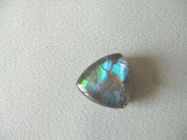 (J-491) triangle Green blue Ammolite fossil shell cabochon nautilus for jewelry - £62.96 GBP