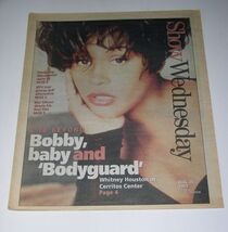 Whitney Houston Show Newspaper Supplement Vintage 1993 Cover Story Bobby... - $29.99