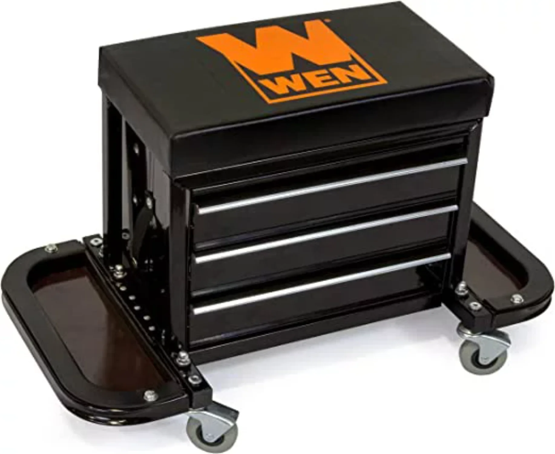 350-Pound Capacity Garage Glider Rolling Tool Chest Seat - £156.47 GBP