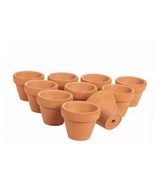 set of 10 small 1.75” terra cotta pots clay flower pots, mini flower pot... - $12.99