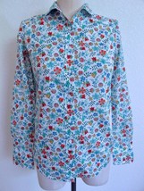 Liberty Art Fabrics for J. Crew Button Down Blouse 000 XXS Floral Print Cotton - £23.10 GBP
