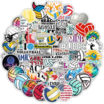 Volleyball Stickers, 100PCS Motivational Volleyball Water Bottle Sticker... - $10.57