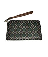 Green and Brown Color Wristlet Fossil Wallet - £47.25 GBP