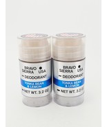 Bravo Sierra USA Deodorant Tonka Bean Lemon Veterans Made 3.2 oz Lot of 2 - $34.41 CAD