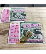 T.C.U. vs Baylor torn ticket stubs 1951 Waco Baylor Stadium - $23.96