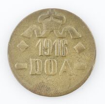 1916 T Afrique Orientale Allemande 20 Heller Extra Fin KM#15a - $101.20