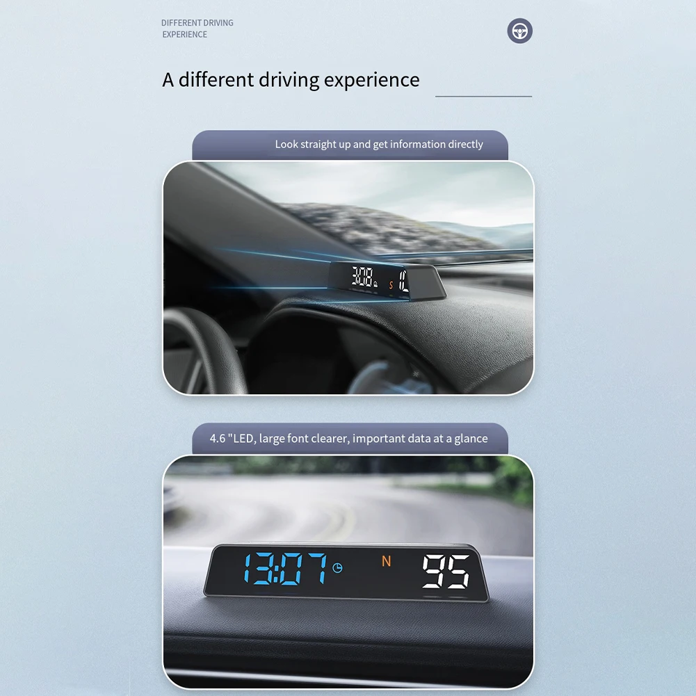 Speedometer Car HUD Accessories Digital GPS Durable Head Up HD Display - £31.68 GBP