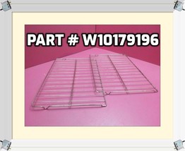 Whirlpool Range Oven Rack Set Part # W10179196 (@fAST sHIPPING) - £15.98 GBP