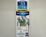 (1) Zims Max Freeze Cold Therapy Cooling Liquid 3oz Exp. 08/25 - $18.04