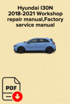 Hyundai i30N 2018,2019,2020,2021 Workshop repair manual,Factory service ... - $21.13 CAD