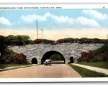 Rockefeller Park Boulevard Cleveland Ohio OH UNP WB Postcard H22 - £3.07 GBP