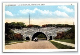 Rockefeller Park Boulevard Cleveland Ohio OH UNP WB Postcard H22 - £3.07 GBP