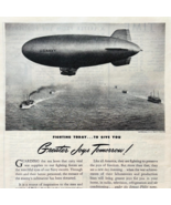 1944 Philco Radio WW2 Era Advertisement Aviation US Navy Zeppelin Blimp ... - $559.01 MXN