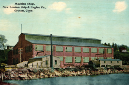 Machine Shop New London Connecticut Ship Engine Company Postcard - $12.32