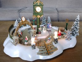 Christmas Ice Skating Musical Display City Walk in the Park Happy Winter Holiday - £21.02 GBP