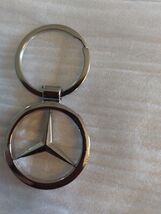 Mercedes Benz Chrome Silver Metal Car Keychain USA FREE SHIPPING - $8.79