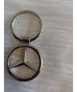 Mercedes Benz Chrome Silver Metal Car Keychain USA FREE SHIPPING - $8.79