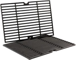 Grill Cooking Grates Grid 2-Pack Cast Iron Replacement 15.5&quot; For Dyna Gl... - £49.04 GBP