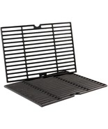 Grill Cooking Grates Grid 2-Pack Cast Iron Replacement 15.5&quot; For Dyna Gl... - £46.12 GBP