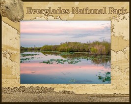 Everglades National Park Laser Engraved Wood Picture Frame Landscape (8 x 10)  - £41.99 GBP