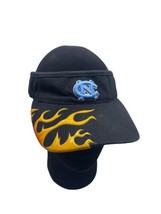 North Carolina Tar Heels Visor Hat Cap VTG 2000s Flames SAMPLE Not for S... - $83.93