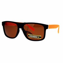Polarized Lens Sunglasses Matte Finish Square Rectangular Frame UV400 - £7.87 GBP+