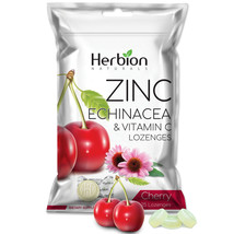 Herbion Naturals Zinc, Vitamin C Lozenges, Supports Immune -Cherry Flavo... - $6.99