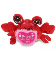 Happy Mother&#39;S Day Red Crab Plush Buddies - Cute Stuffed Animal - 5.5&quot; - £25.15 GBP