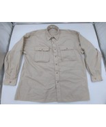 Vintage Christian Dior Military Style Safari Shirt Men&#39;s Size XL Beige B... - £38.98 GBP