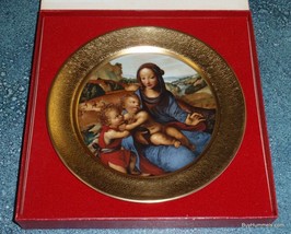 Pickard Christmas Plate 1980 Madonna And Child With Infant St. John 24K Gold! - £22.23 GBP