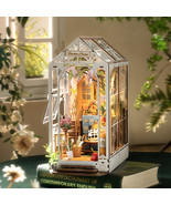 Robotime Rolife Garden House Book Nook Kit Book Shelf Insert Easy Assemb... - £66.78 GBP