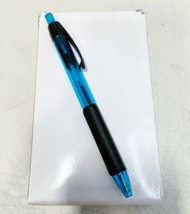 New Pentel Click-N-Go 12-PACK Ballpoint Pens Black Ink Blue Barrel 1.0mm BK450C - £6.78 GBP