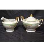 Vintage MEITO ISABELLA Creamer &amp; Sugar Set With Lid - Made In Japan, Cir... - $15.89
