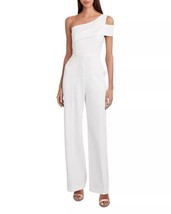 MUX7D41 Bcbg Talla One Shoulder Jumpsuit Sz Xxs Ivory - $136.62