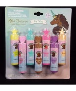 Afro Unicorn glitter Lip Gloss 7 flavor pack NEW on card - $265.14 MXN