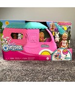 Barbie Chelsea Camper 2-In-1 Playset Transforming Campsite Doll Pets Poo... - £23.54 GBP