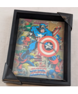 Captain America Marvel 3D Lenticular Shadowbox by Pyramid America 9.25 x... - $9.89