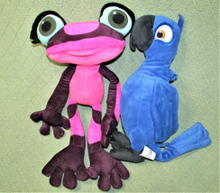 Kohls Rio 2 Gabi Poison Dart Frog And Blue Macaw Bird Stuffed Animal Plush Set - £9.10 GBP